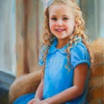 Oil portrait of a girl