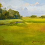 Sunlit Marsh oil painting study